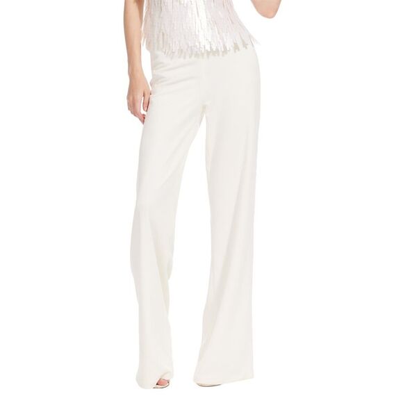 Emily Shalant Womens  Stretch Crepe Wide Leg Pant - Picture 1 of 3